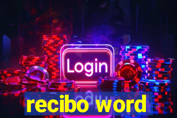 recibo word